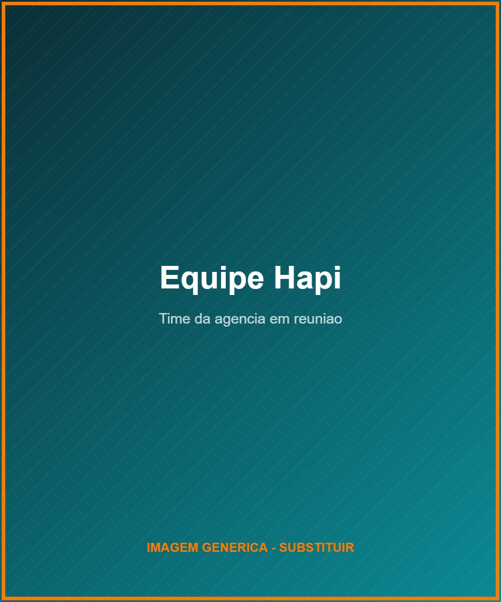 Equipe da Agência Hapi em reunião de estratégia